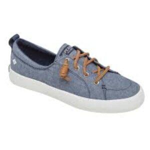 SPERRY Crest Vibe Crepe Chambray Boat Shoes 8M